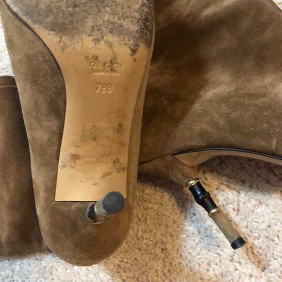Gucci  Brown Suede Boots - Picture 2 of 6